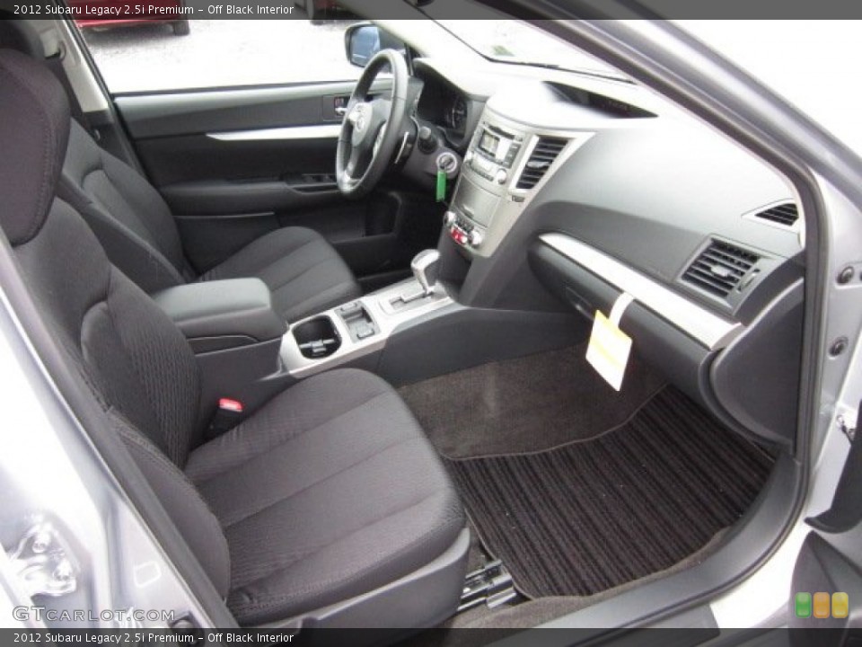 Off Black Interior Photo for the 2012 Subaru Legacy 2.5i Premium #54515147
