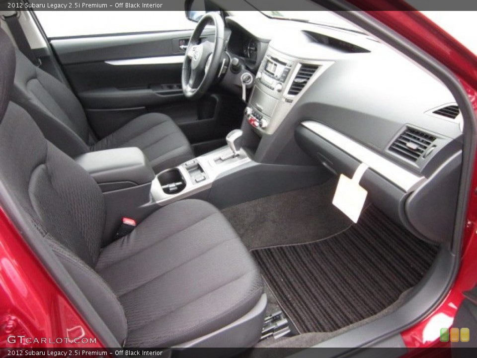 Off Black Interior Photo for the 2012 Subaru Legacy 2.5i Premium #54515336