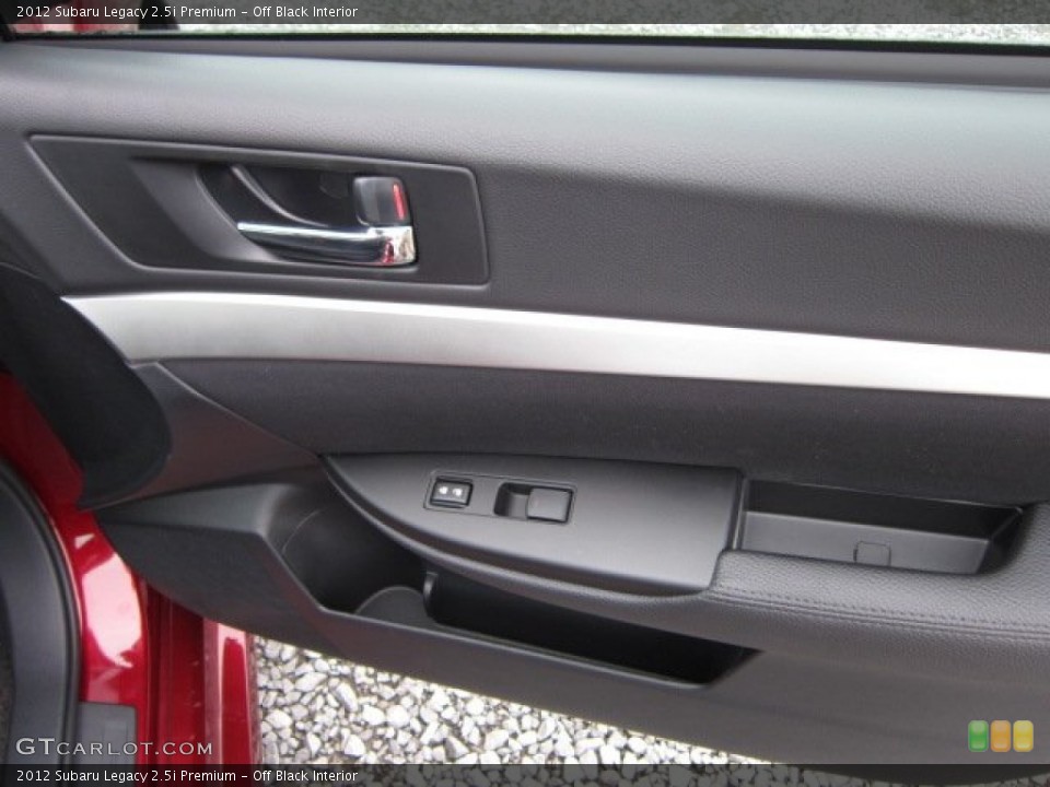 Off Black Interior Door Panel for the 2012 Subaru Legacy 2.5i Premium #54515345