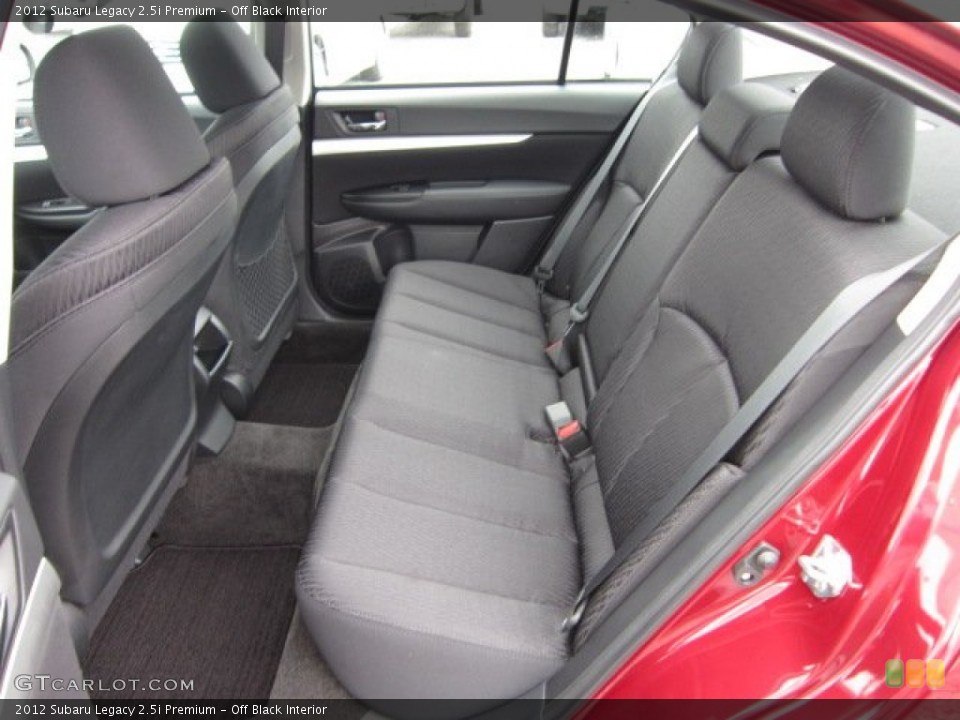 Off Black Interior Photo for the 2012 Subaru Legacy 2.5i Premium #54515366