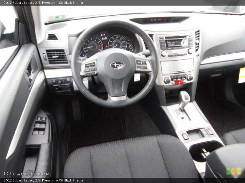 Off Black Interior Dashboard for the 2012 Subaru Legacy 2.5i Premium #54515375