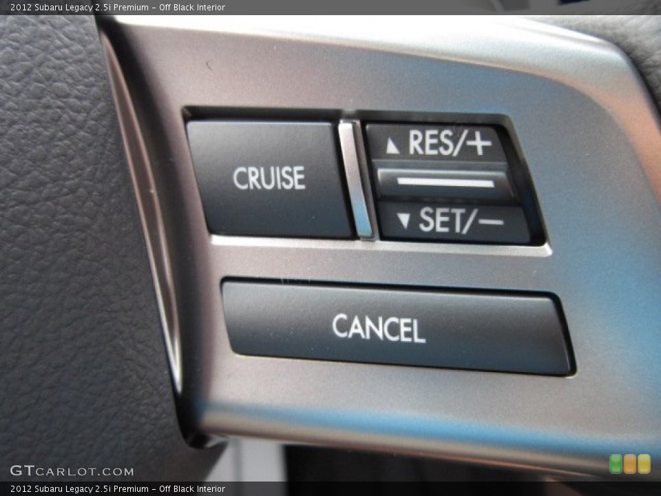 Off Black Interior Controls for the 2012 Subaru Legacy 2.5i Premium #54515414