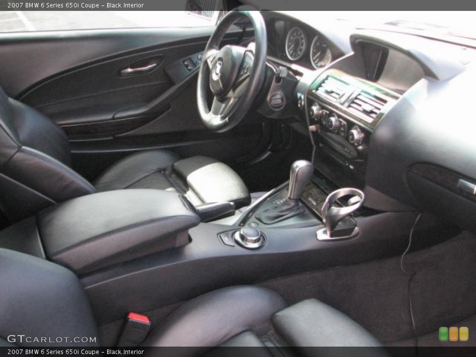 Black Interior Photo for the 2007 BMW 6 Series 650i Coupe #54515600