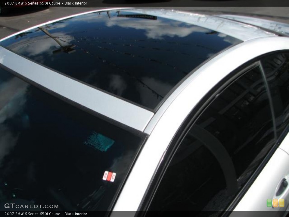 Black Interior Sunroof for the 2007 BMW 6 Series 650i Coupe #54515709