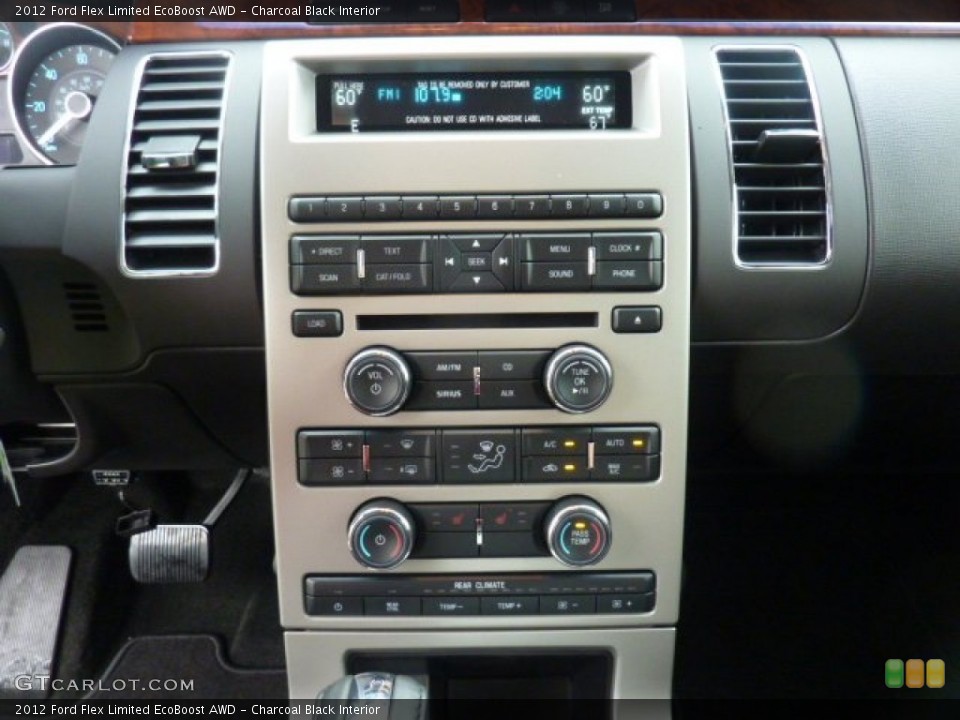 Charcoal Black Interior Controls for the 2012 Ford Flex Limited EcoBoost AWD #54515795