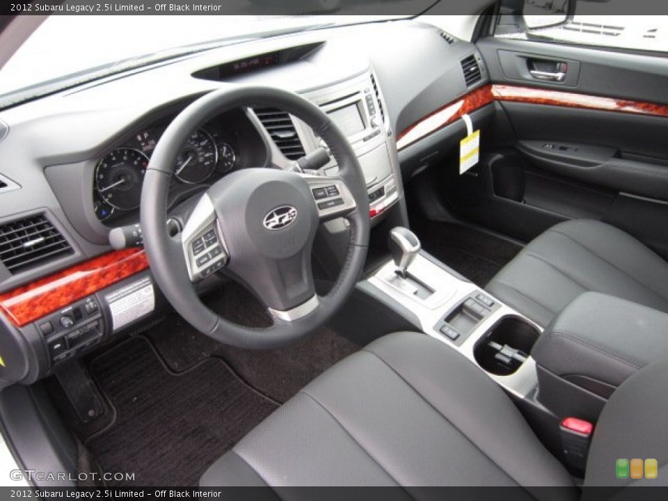 Off Black Interior Prime Interior for the 2012 Subaru Legacy 2.5i Limited #54516077