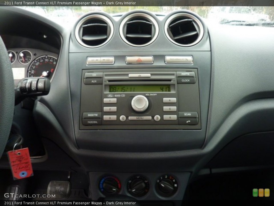 Dark Grey Interior Controls for the 2011 Ford Transit Connect XLT Premium Passenger Wagon #54516239