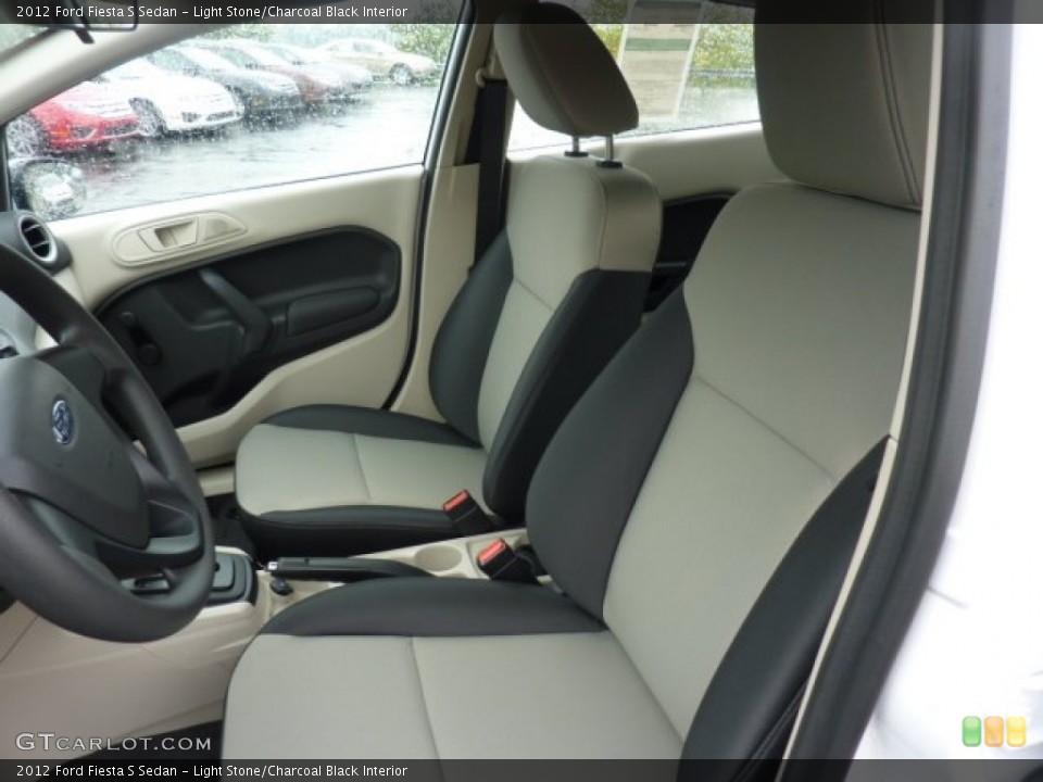 Light Stone/Charcoal Black Interior Photo for the 2012 Ford Fiesta S Sedan #54517058