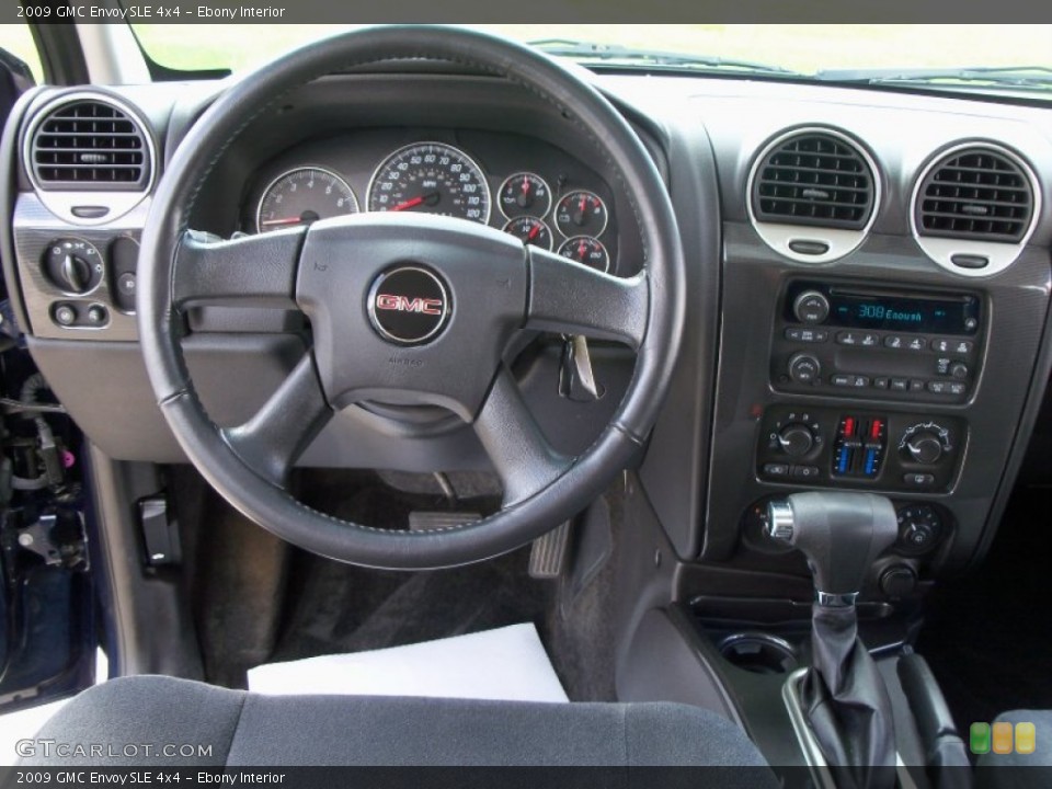 Ebony Interior Dashboard for the 2009 GMC Envoy SLE 4x4 #54517733