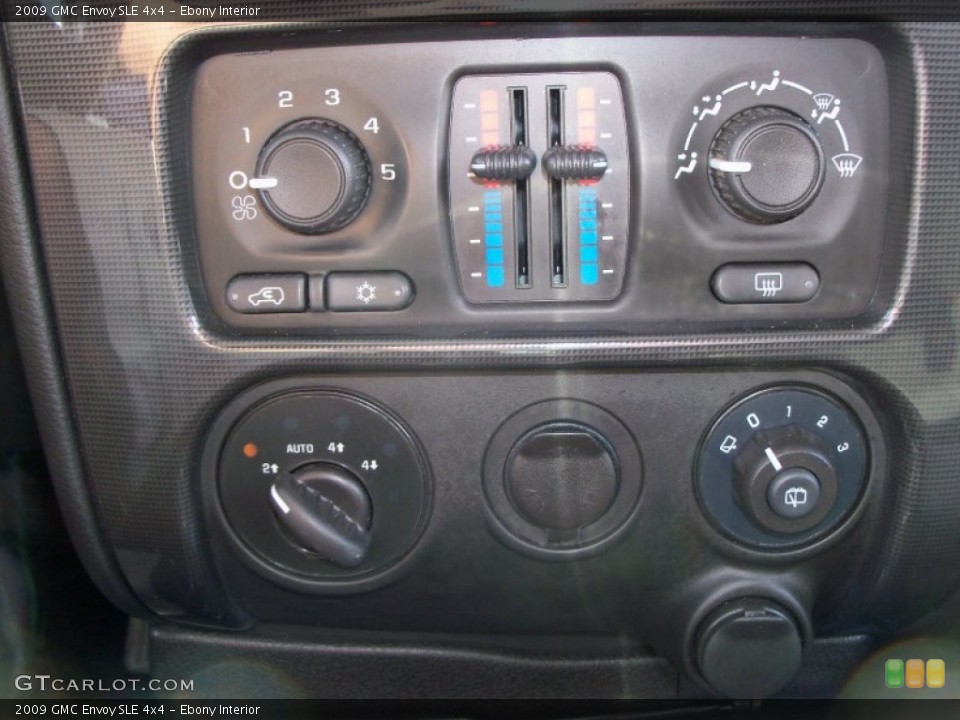 Ebony Interior Controls for the 2009 GMC Envoy SLE 4x4 #54517847