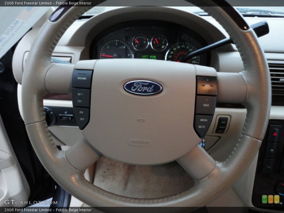 Pebble Beige Interior Steering Wheel for the 2006 Ford Freestar Limited #54518627