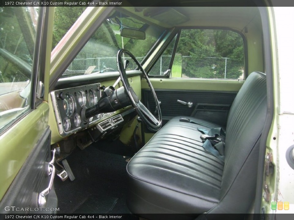 Black Interior Photo for the 1972 Chevrolet C/K K10 Custom Regular Cab 4x4 #54518819