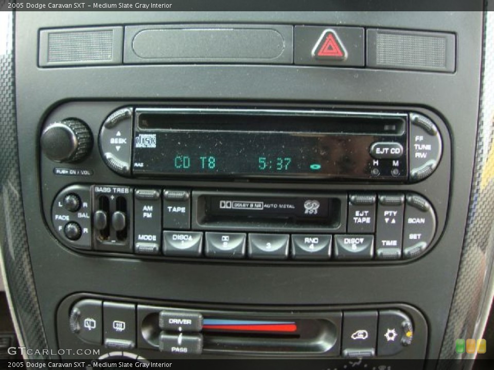 Medium Slate Gray Interior Audio System for the 2005 Dodge Caravan SXT #54519380