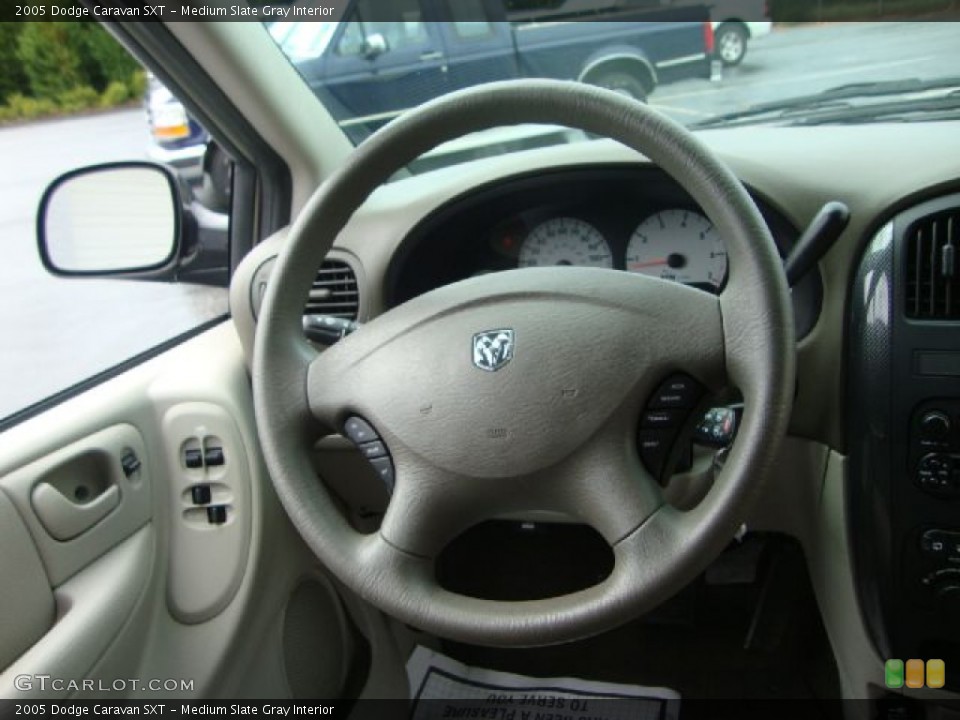 Medium Slate Gray Interior Steering Wheel for the 2005 Dodge Caravan SXT #54519392