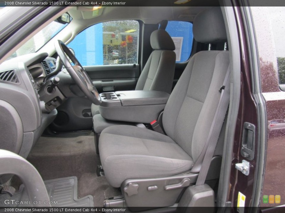 Ebony Interior Photo for the 2008 Chevrolet Silverado 1500 LT Extended Cab 4x4 #54520236
