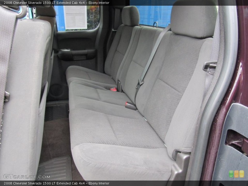 Ebony Interior Photo for the 2008 Chevrolet Silverado 1500 LT Extended Cab 4x4 #54520247