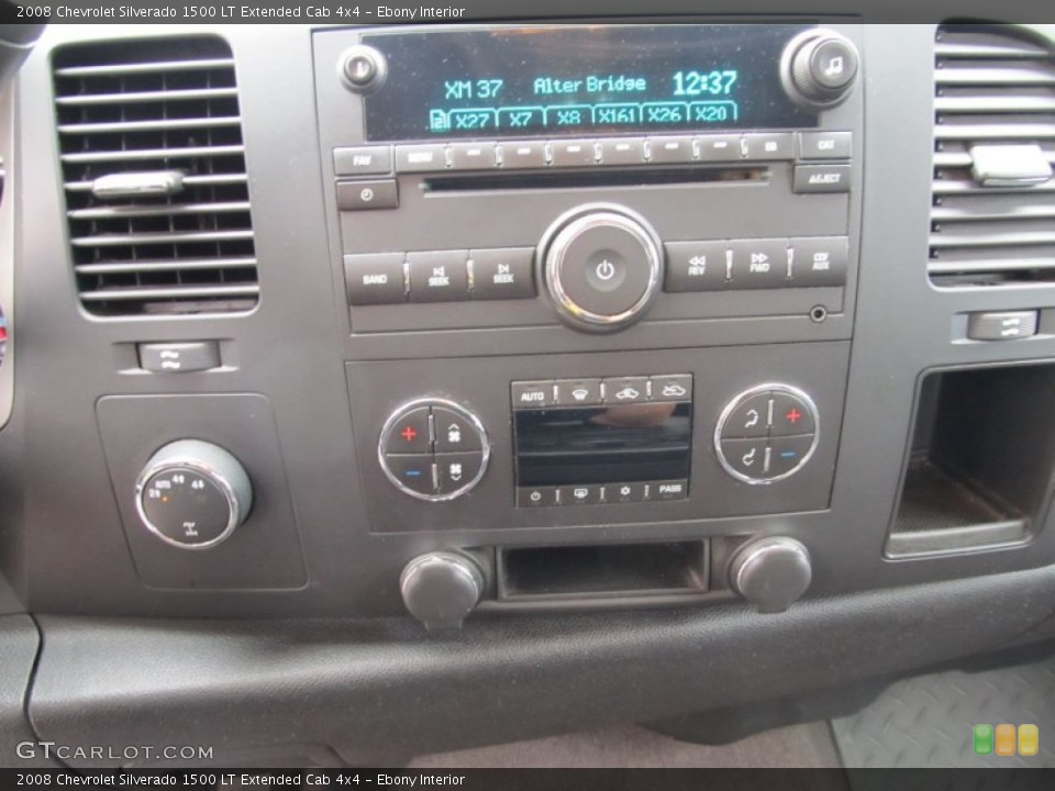 Ebony Interior Controls for the 2008 Chevrolet Silverado 1500 LT Extended Cab 4x4 #54520265