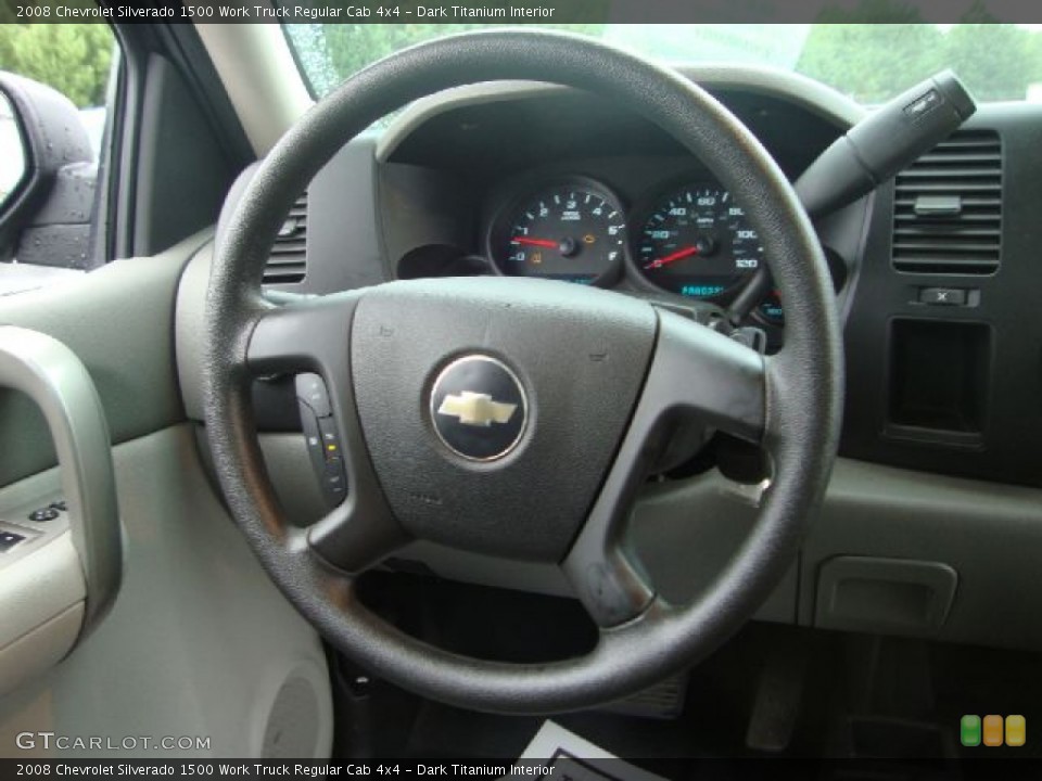 Dark Titanium Interior Steering Wheel for the 2008 Chevrolet Silverado 1500 Work Truck Regular Cab 4x4 #54520493