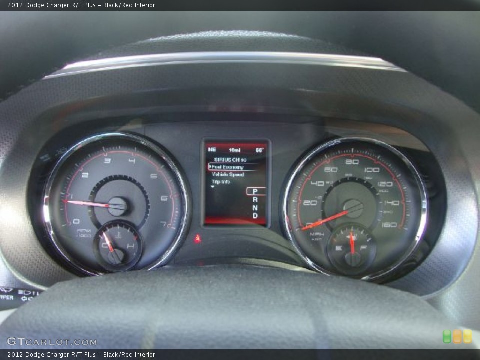 Black/Red Interior Gauges for the 2012 Dodge Charger R/T Plus #54520685
