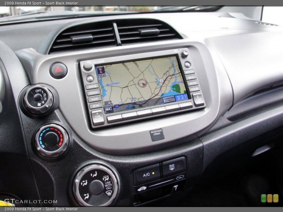 Sport Black Interior Navigation for the 2009 Honda Fit Sport #54520766