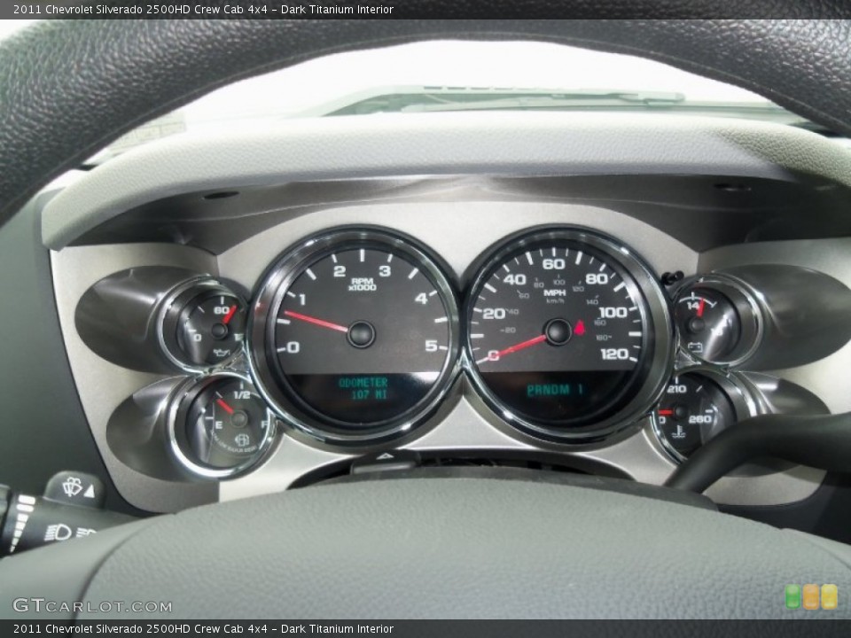 Dark Titanium Interior Gauges for the 2011 Chevrolet Silverado 2500HD Crew Cab 4x4 #54522280