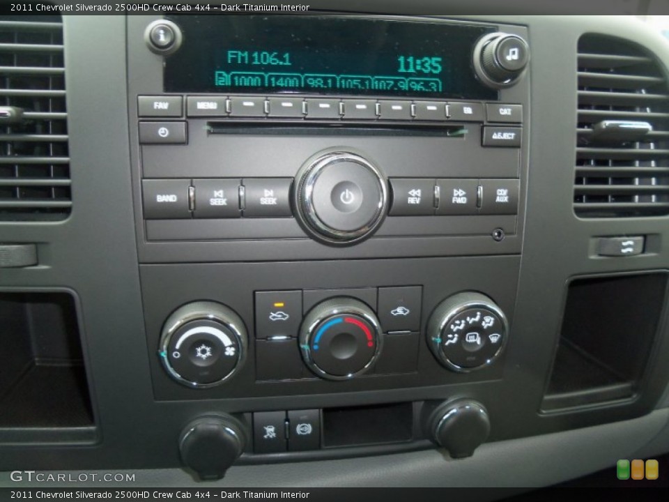 Dark Titanium Interior Audio System for the 2011 Chevrolet Silverado 2500HD Crew Cab 4x4 #54522314