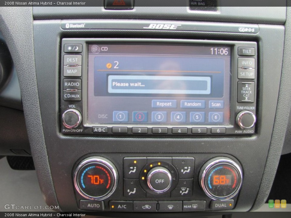 Charcoal Interior Controls for the 2008 Nissan Altima Hybrid #54522485