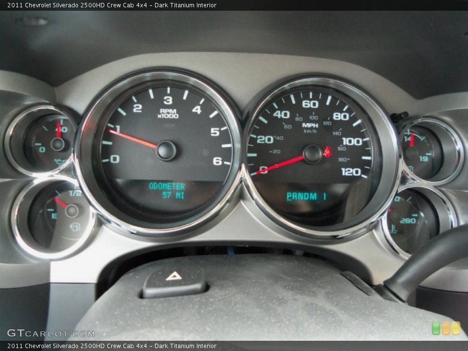 Dark Titanium Interior Gauges for the 2011 Chevrolet Silverado 2500HD Crew Cab 4x4 #54522740