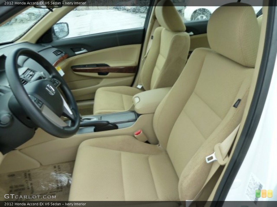 Ivory Interior Photo for the 2012 Honda Accord EX V6 Sedan #54525140