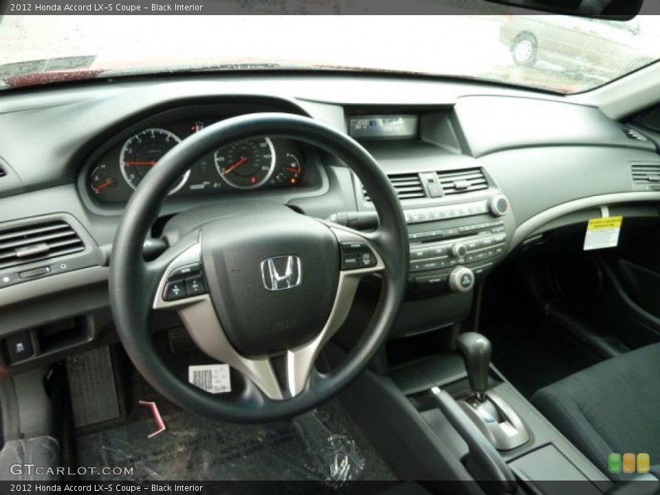 Black Interior Dashboard for the 2012 Honda Accord LX-S Coupe #54525320