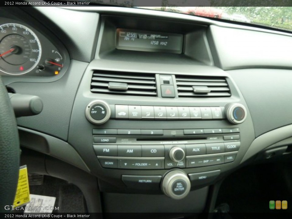 Black Interior Controls for the 2012 Honda Accord LX-S Coupe #54525368