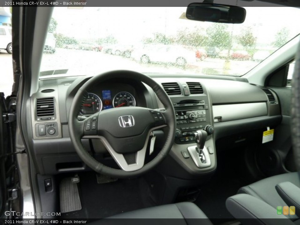 Black Interior Dashboard for the 2011 Honda CR-V EX-L 4WD #54525482