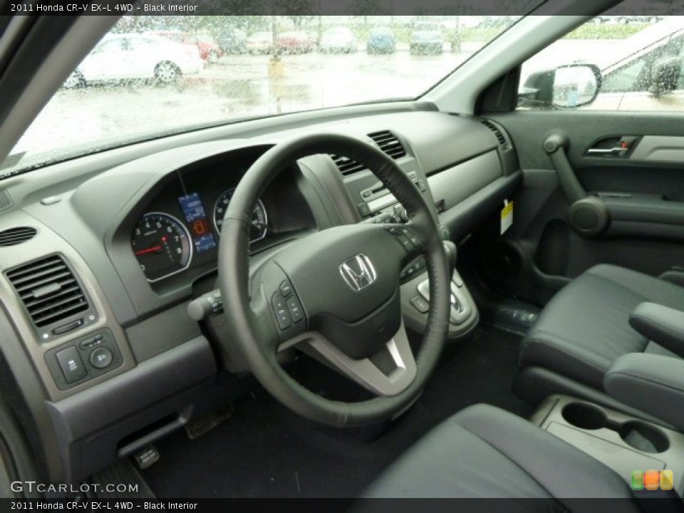 Black Interior Dashboard for the 2011 Honda CR-V EX-L 4WD #54525506