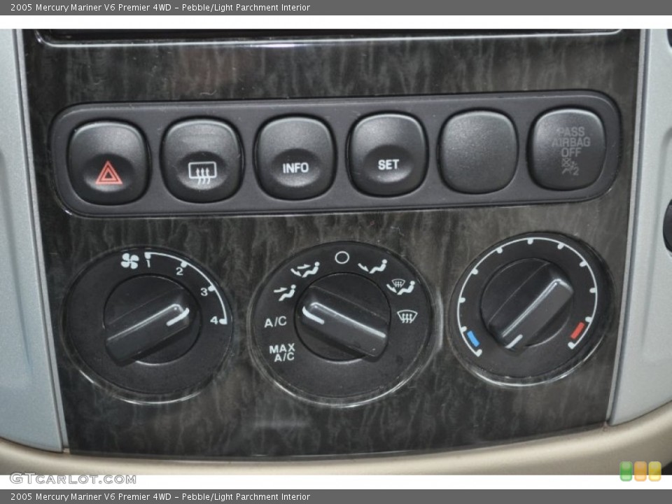 Pebble/Light Parchment Interior Controls for the 2005 Mercury Mariner V6 Premier 4WD #54526673