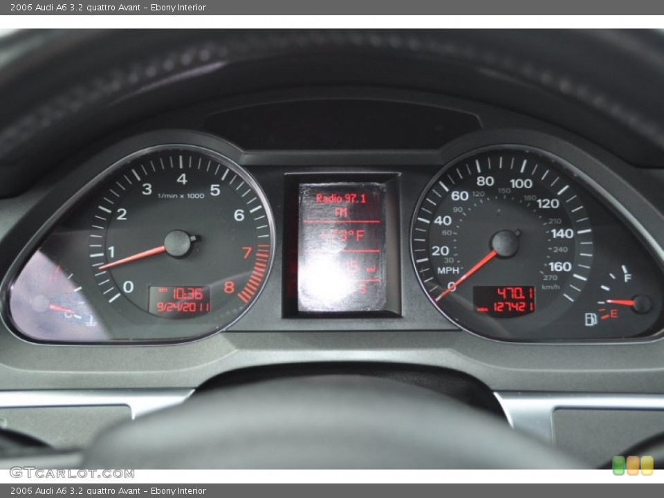 Ebony Interior Gauges for the 2006 Audi A6 3.2 quattro Avant #54527432