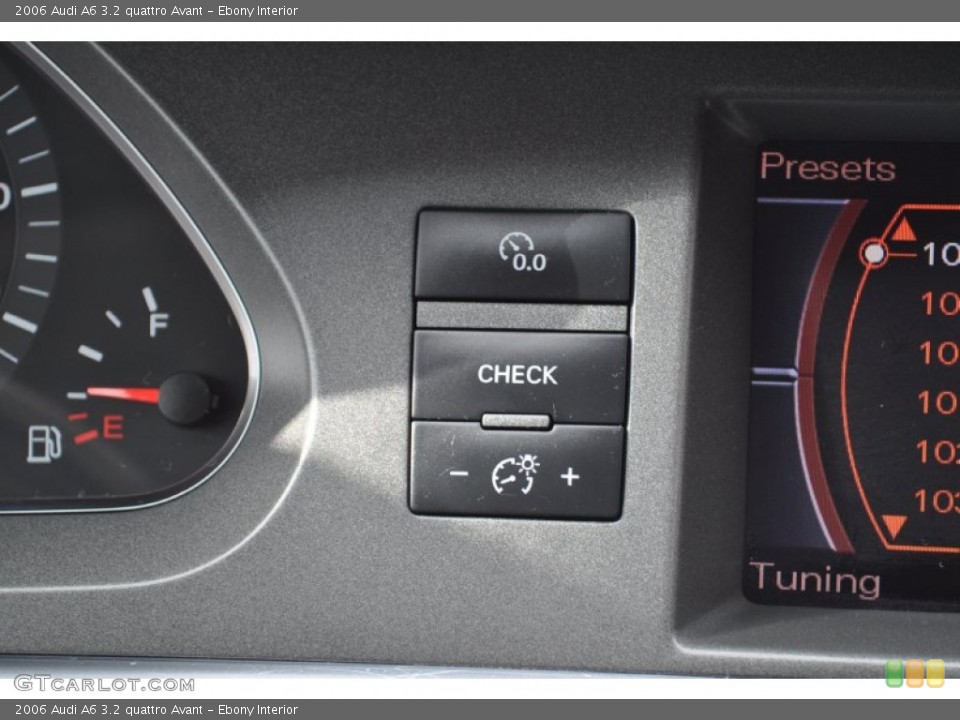 Ebony Interior Controls for the 2006 Audi A6 3.2 quattro Avant #54527501