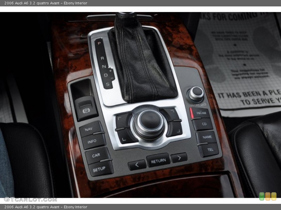 Ebony Interior Controls for the 2006 Audi A6 3.2 quattro Avant #54527543