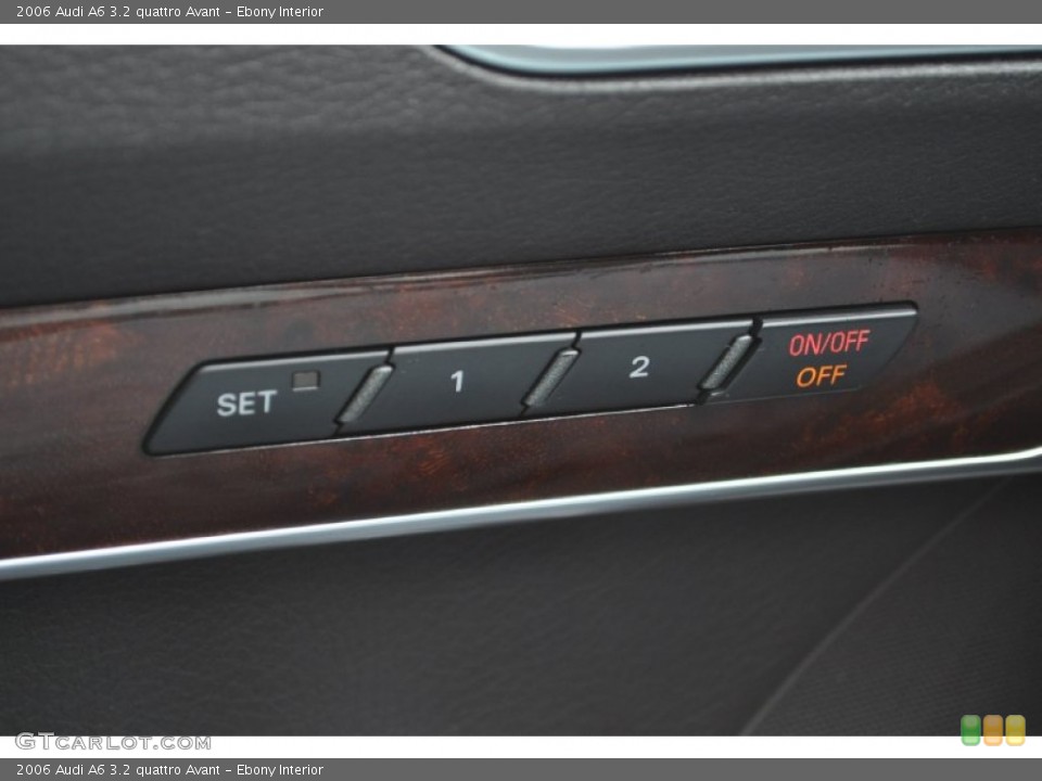 Ebony Interior Controls for the 2006 Audi A6 3.2 quattro Avant #54527568