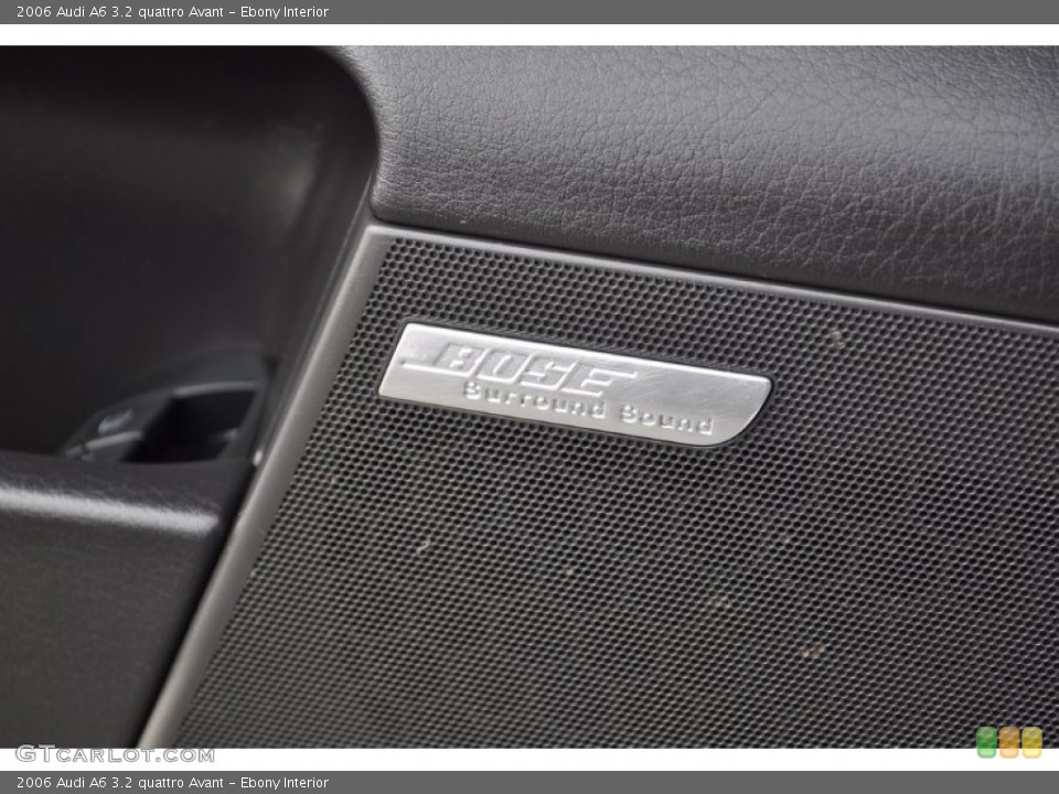 Ebony Interior Audio System for the 2006 Audi A6 3.2 quattro Avant #54527576