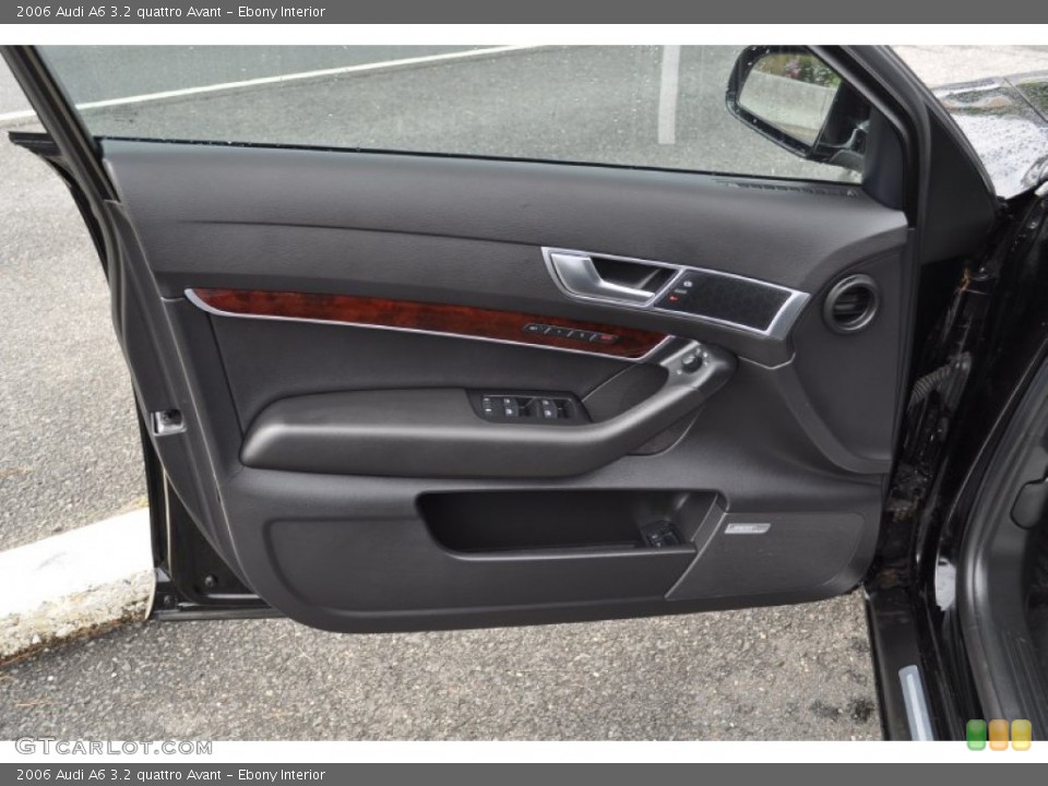 Ebony Interior Door Panel for the 2006 Audi A6 3.2 quattro Avant #54527597