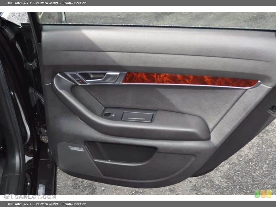 Ebony Interior Door Panel for the 2006 Audi A6 3.2 quattro Avant #54527615