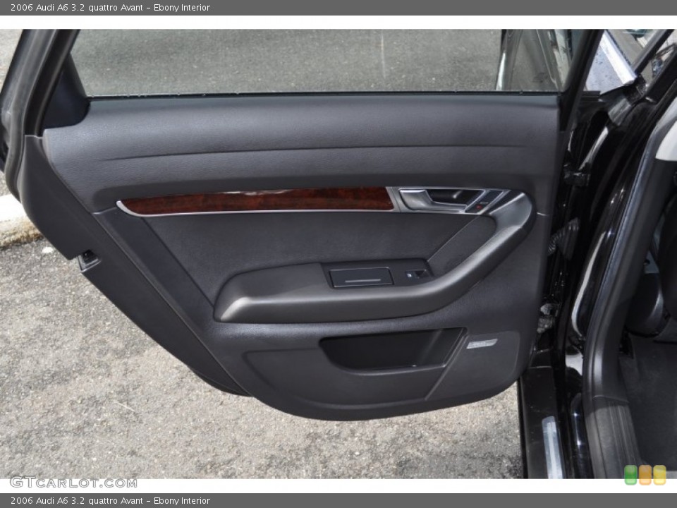 Ebony Interior Door Panel for the 2006 Audi A6 3.2 quattro Avant #54527648