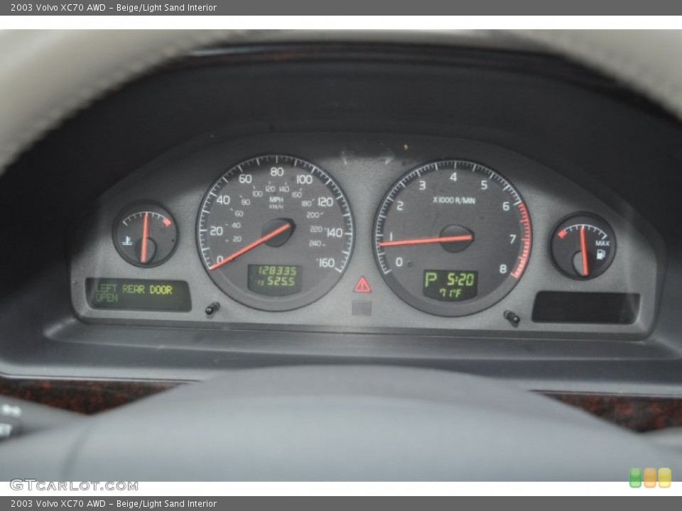 Beige/Light Sand Interior Gauges for the 2003 Volvo XC70 AWD #54527804