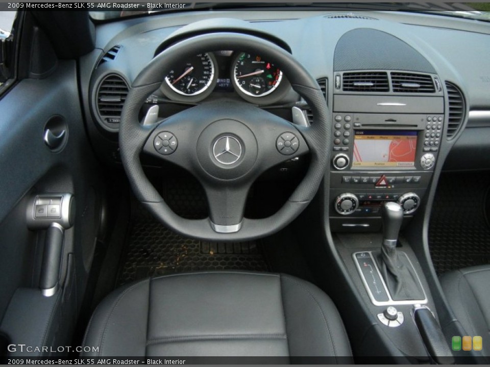 Black Interior Dashboard for the 2009 Mercedes-Benz SLK 55 AMG Roadster #54527905