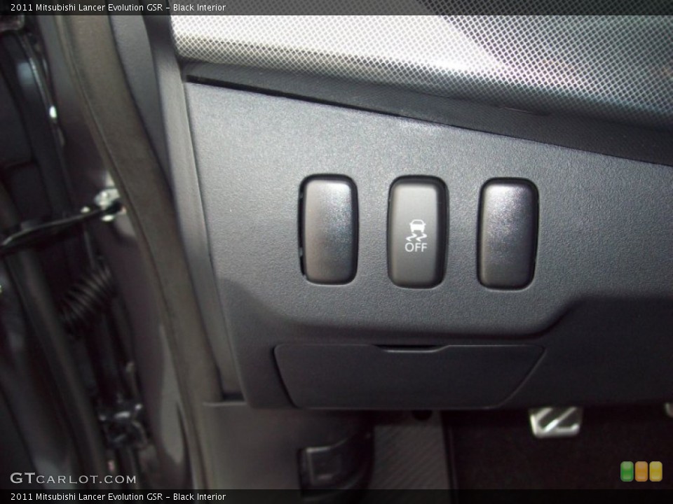 Black Interior Controls for the 2011 Mitsubishi Lancer Evolution GSR #54528773
