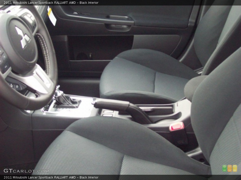 Black Interior Photo for the 2011 Mitsubishi Lancer Sportback RALLIART AWD #54528971