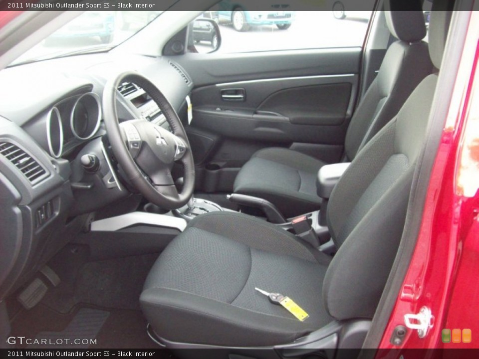 Black Interior Photo for the 2011 Mitsubishi Outlander Sport ES #54529466