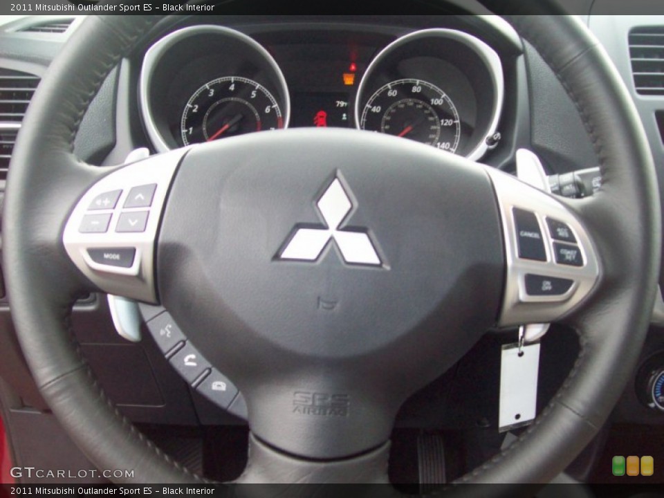 Black Interior Steering Wheel for the 2011 Mitsubishi Outlander Sport ES #54529529