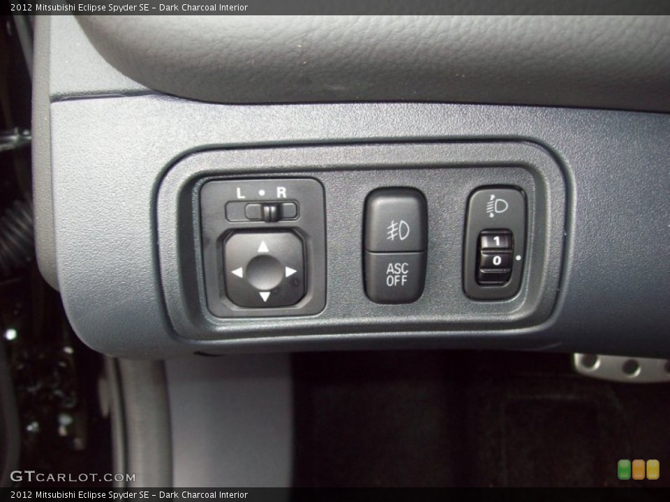 Dark Charcoal Interior Controls for the 2012 Mitsubishi Eclipse Spyder SE #54530042