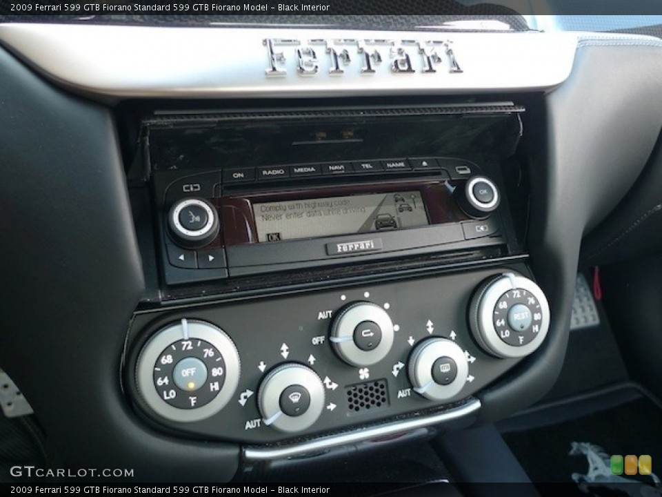 Black Interior Controls for the 2009 Ferrari 599 GTB Fiorano  #54530882